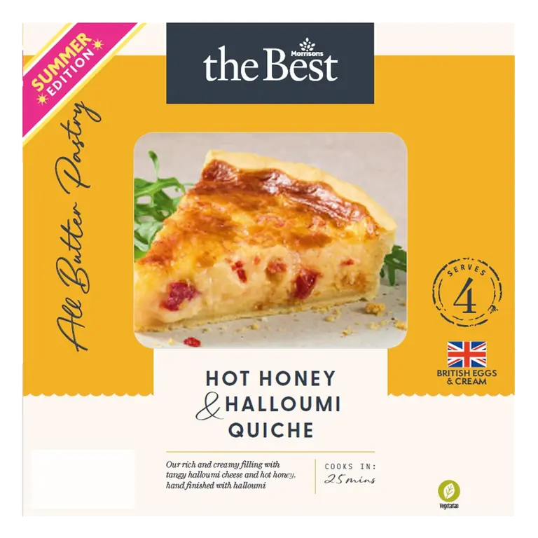 Hot Honey & Halloumi Quiche 400g