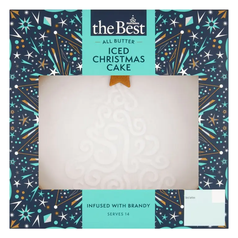 Iced Christmas Cake Serves 14