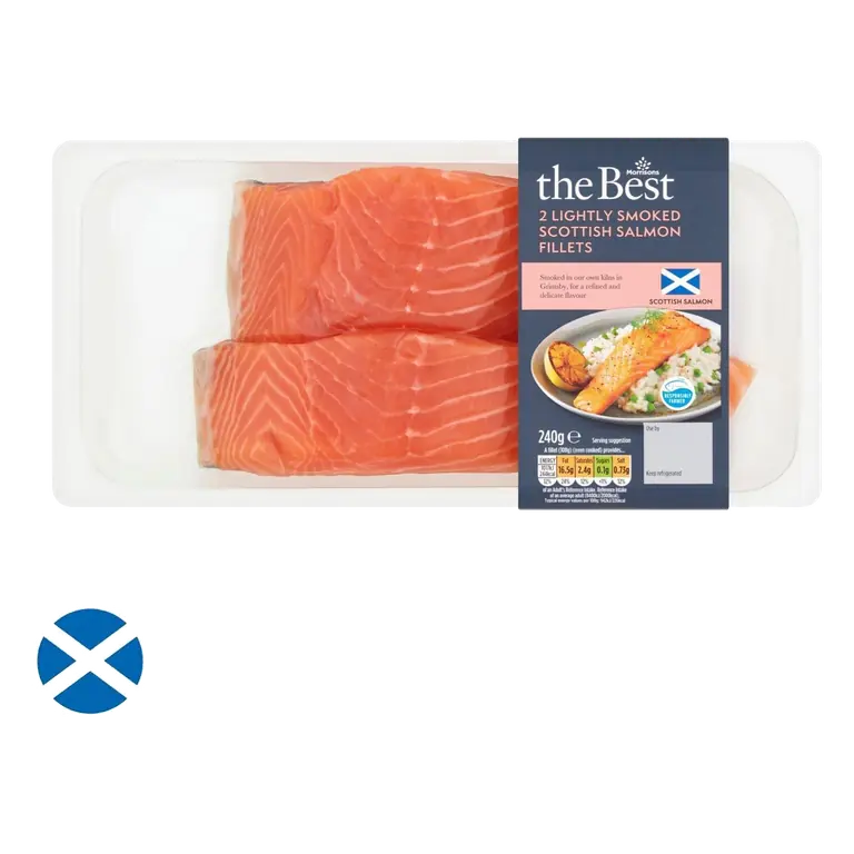 Lightly Smoked Scottish Salmon 240g