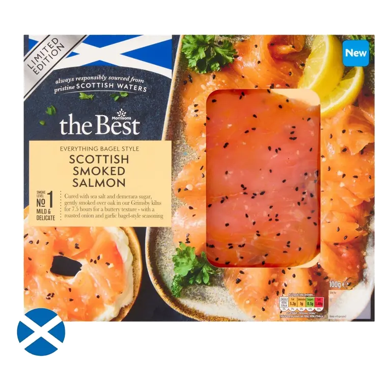 Limited Edition Bagel Scottish Smoked Salmon 100g