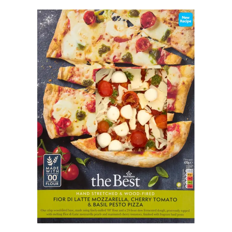 Margherita And Pesto Pizza