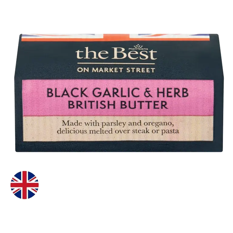 Morrisons British The Best Black Garlic & Herb Steak Butter 90g