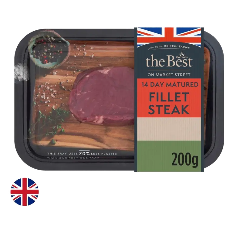Morrisons British The Best British Fillet Reduced Carbon 200g