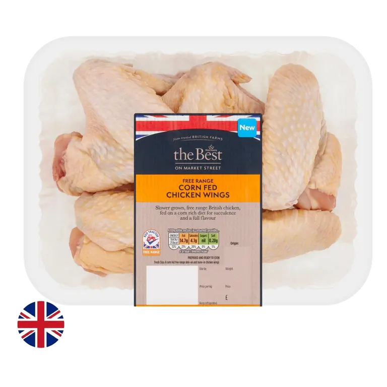 Morrisons British The Best Corn Fed Wings 500g