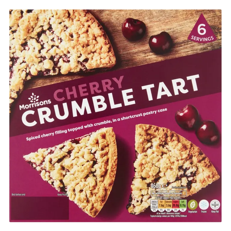 Morrisons Cherry Crumble Tart 460g