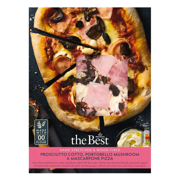 Prosciutto Cotto, Portobello Mushroom & Mascarpone Pizza