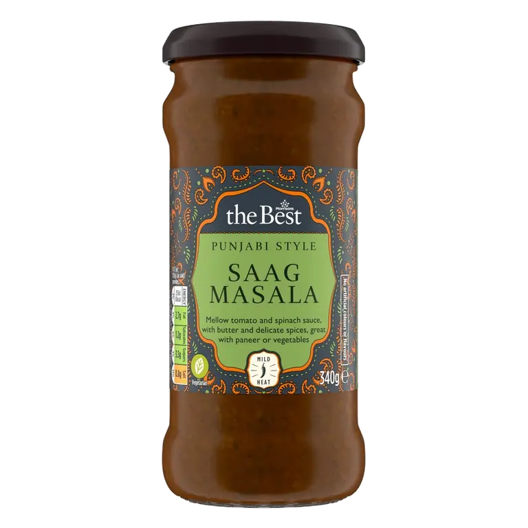 The Best Punjabi Style Saag Masala Sauce Mild 340g