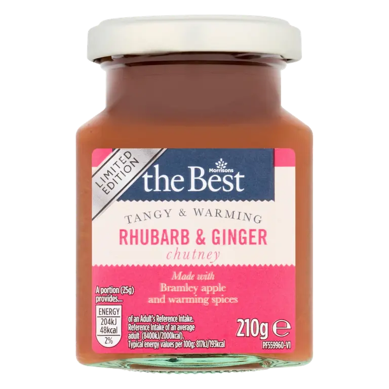 The Best Rhubarb Bramley Apple & Ginger Chutney 210g