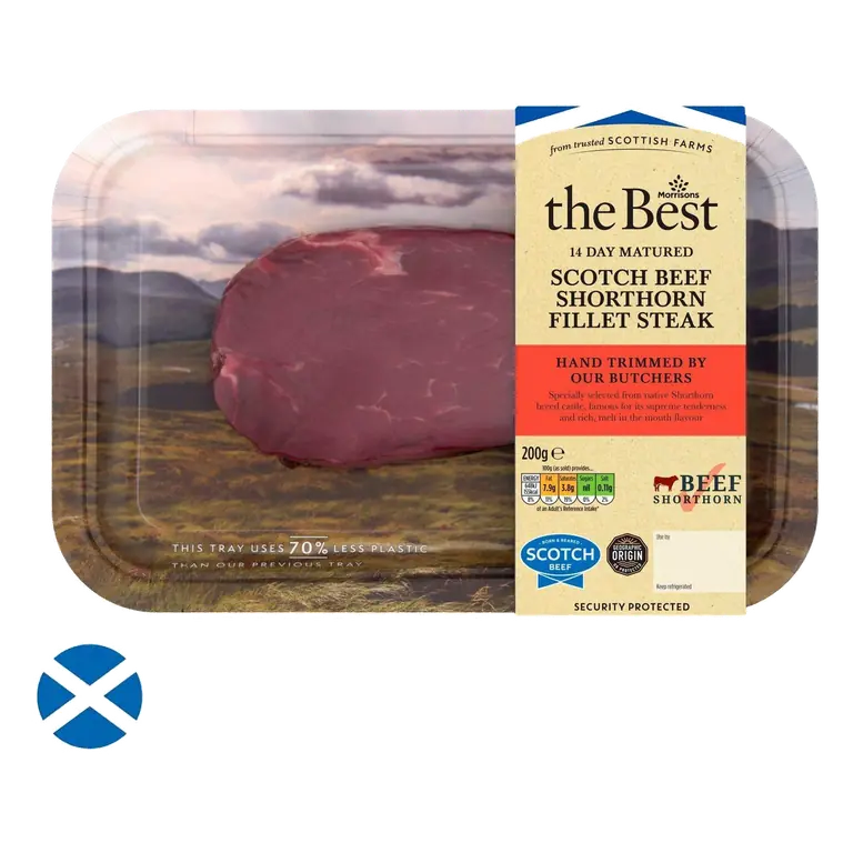 Scotch Beef Shorthorn Fillet Steak 200g