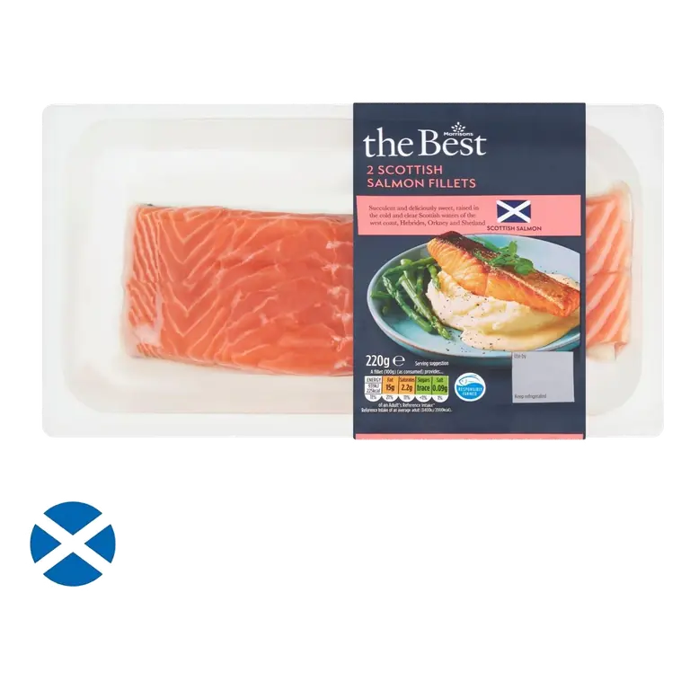 Scottish Salmon Fillets 2 Pack 220g