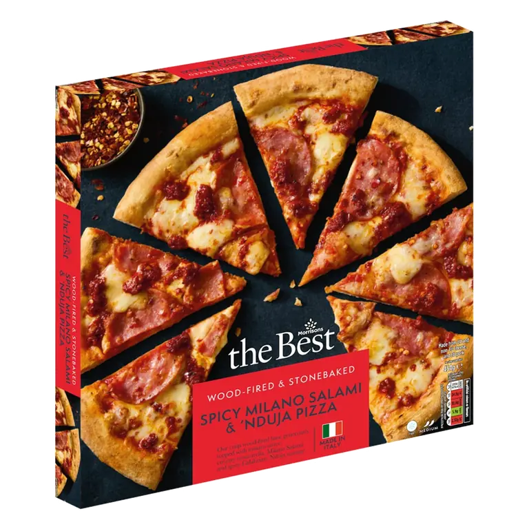 Spicy Milano Salami & 'Nduja Stonebaked Pizza 454g
