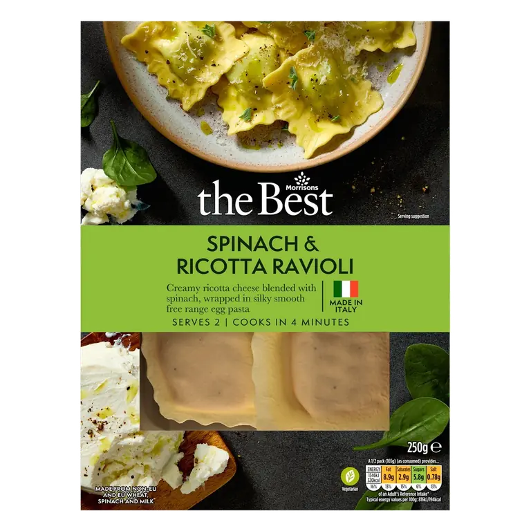 Spinach & Ricotta Ravioli 250g
