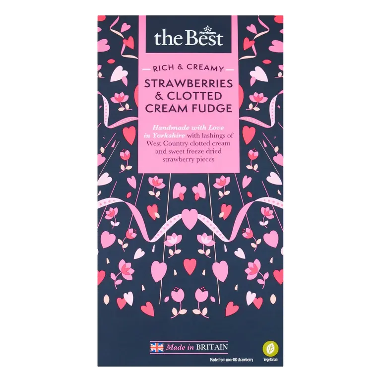 Strawberries & Clotted Cream Fudge 150g