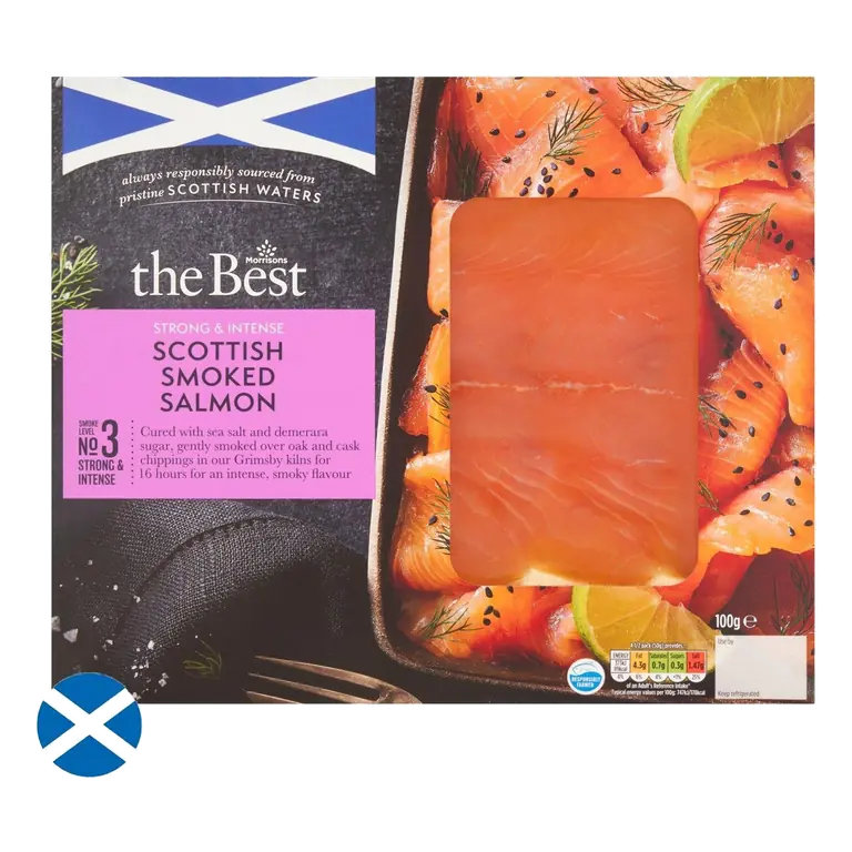 Strong & Intense Smoked Scottish Salmon 100g