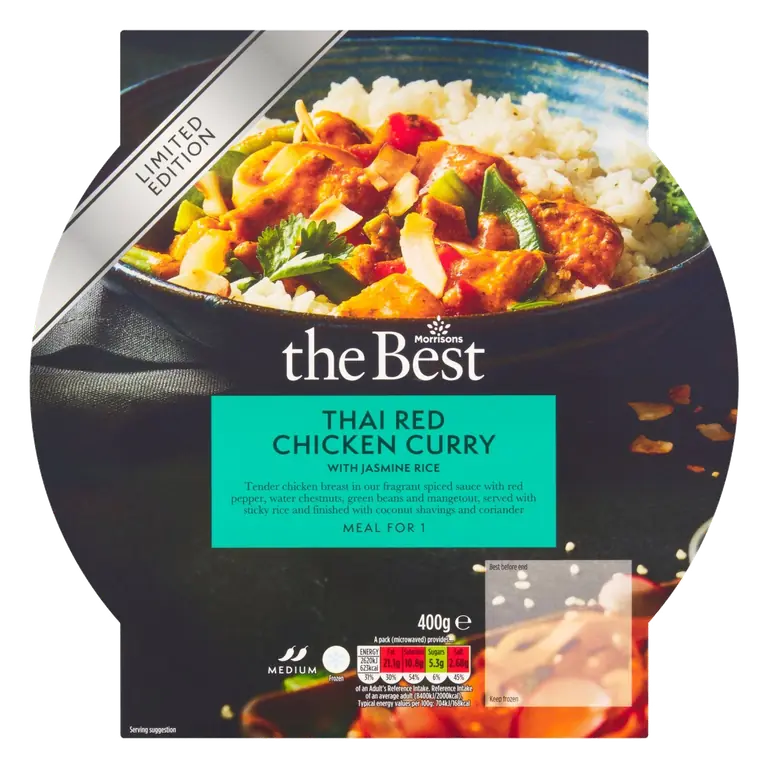 Thai Red Chicken Curry With Jasmine Rice 400g