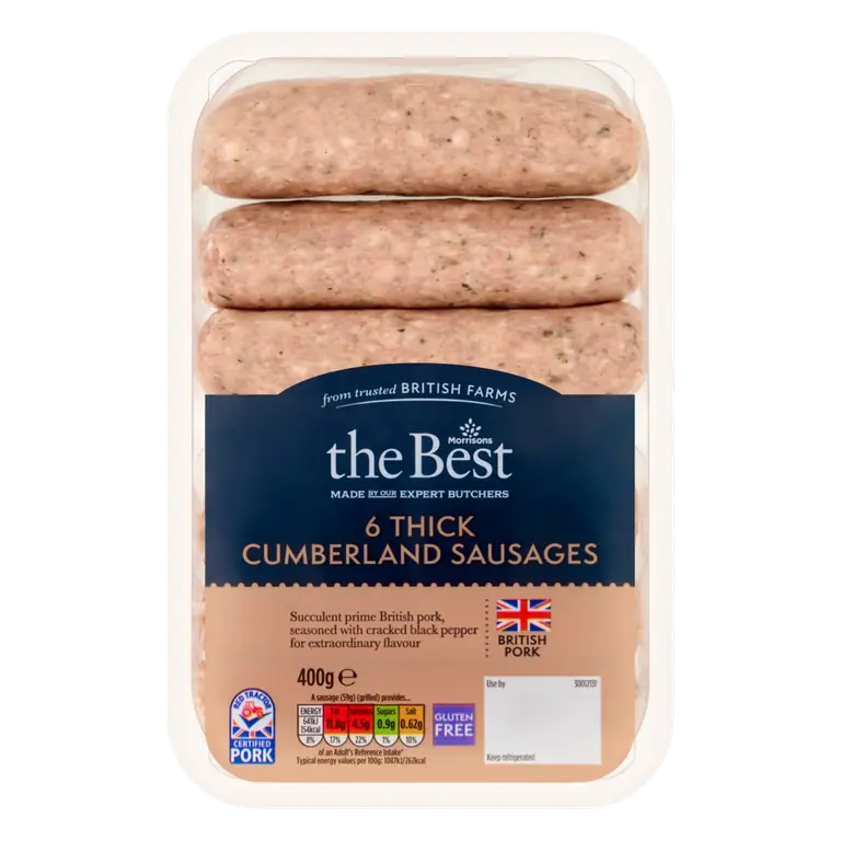 Thick 6 Cumberland Sausages 400g