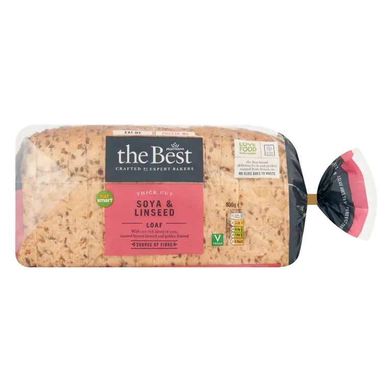 Thick Cut Soya & Linseed Loaf 800g
