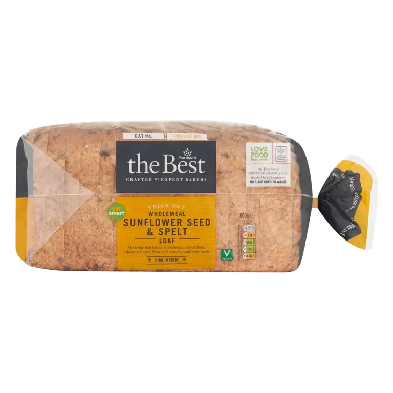 Wholemeal Sunflower Seed & Spelt Farmhouse Loaf 800g