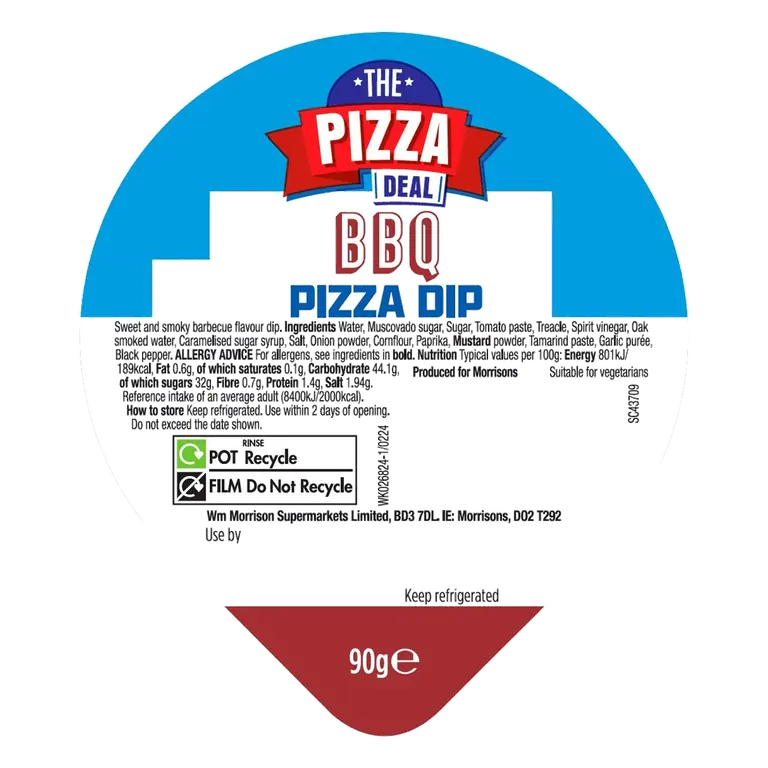 The Big Pizza Deal BBQ Pizza Dip 90g