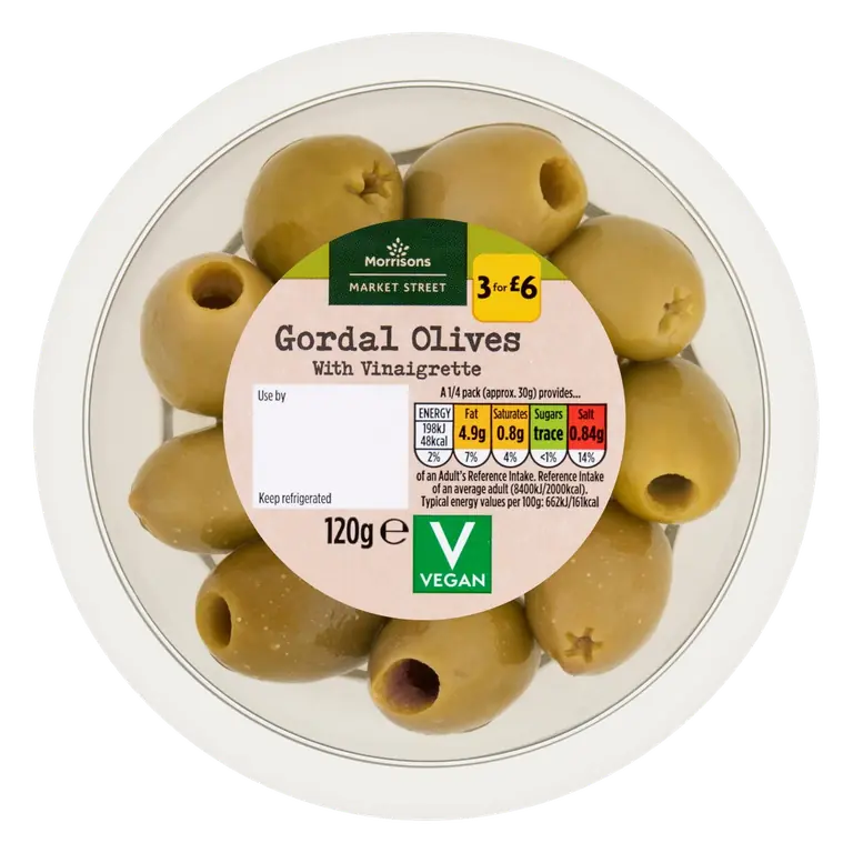 The Deli On Market Street Green Olives with Vinaigrette 120g