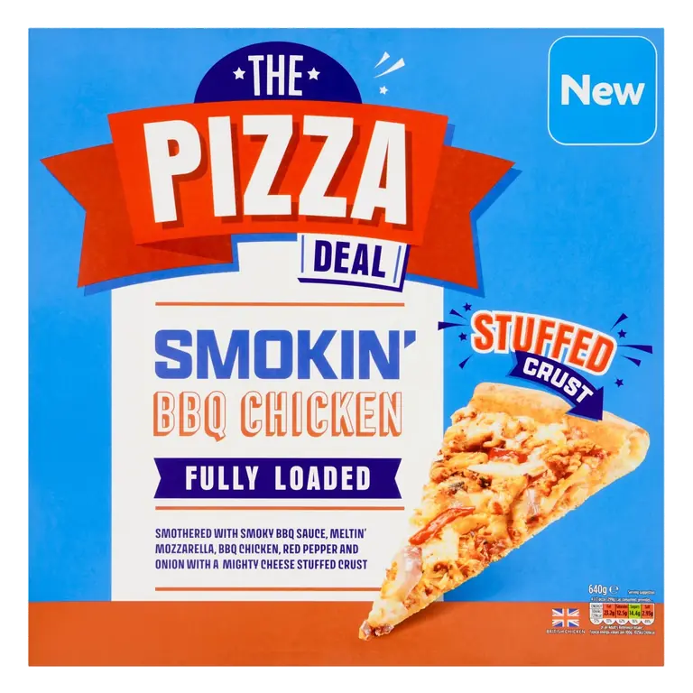 The Pizza Deal Fully Loaded Smokin' BBQ Chicken Stuffed Crust 640g