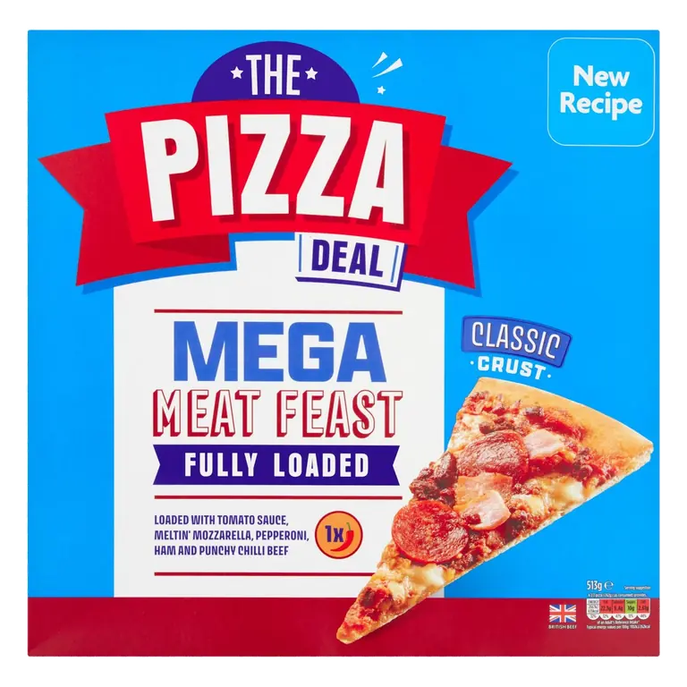 The Pizza Deal Magnificent Meat Feast Pizza 513g