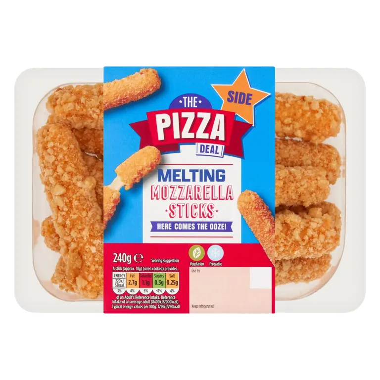 The Pizza Deal Melting Mozzarella Sticks 240g