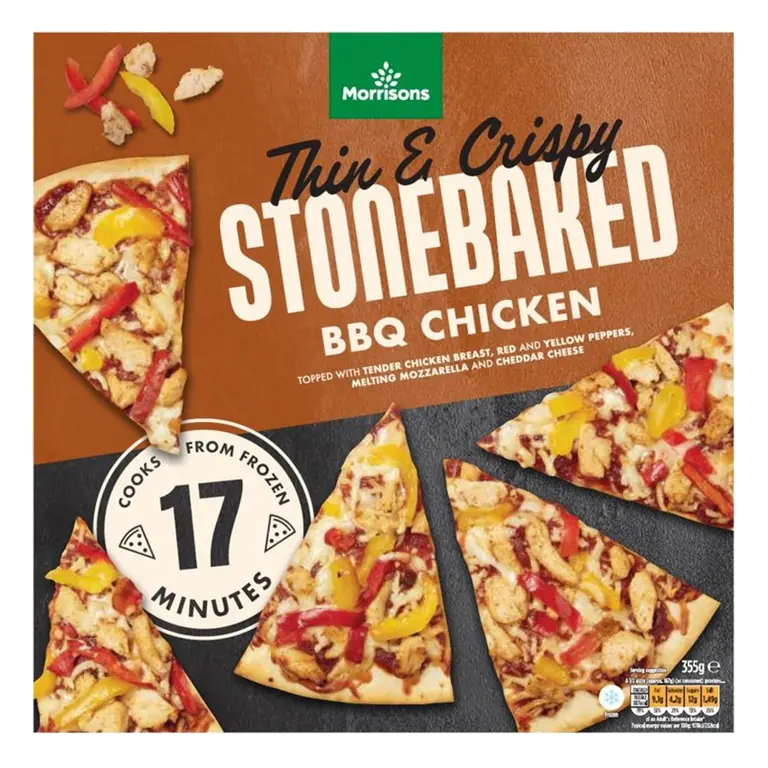 Thin & Crispy Stonebaked BBQ Chicken Pizza 355g