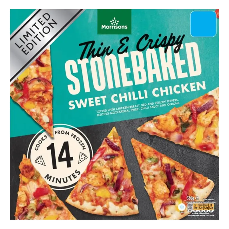Thin & Crispy Stonebaked Sweet Chilli Chicken Pizza 330g