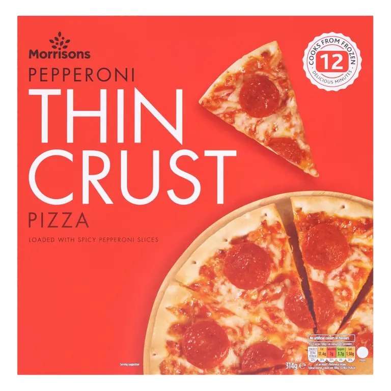 Thin Crust Pepperoni Pizza