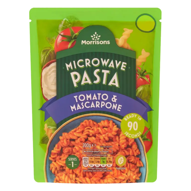 Tomato & Mascarpone Microwave Pasta