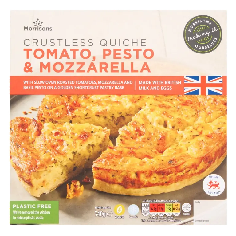 Tomato, Pesto & Mozzarella Crustless Quiche 340g
