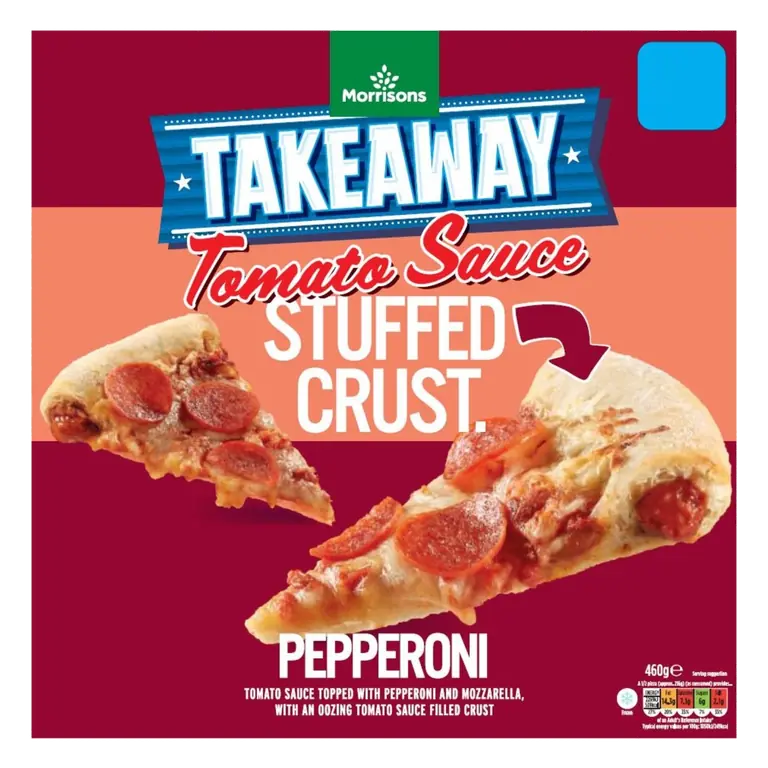 Tomato Sauce Filled Crust Pepperoni Pizza