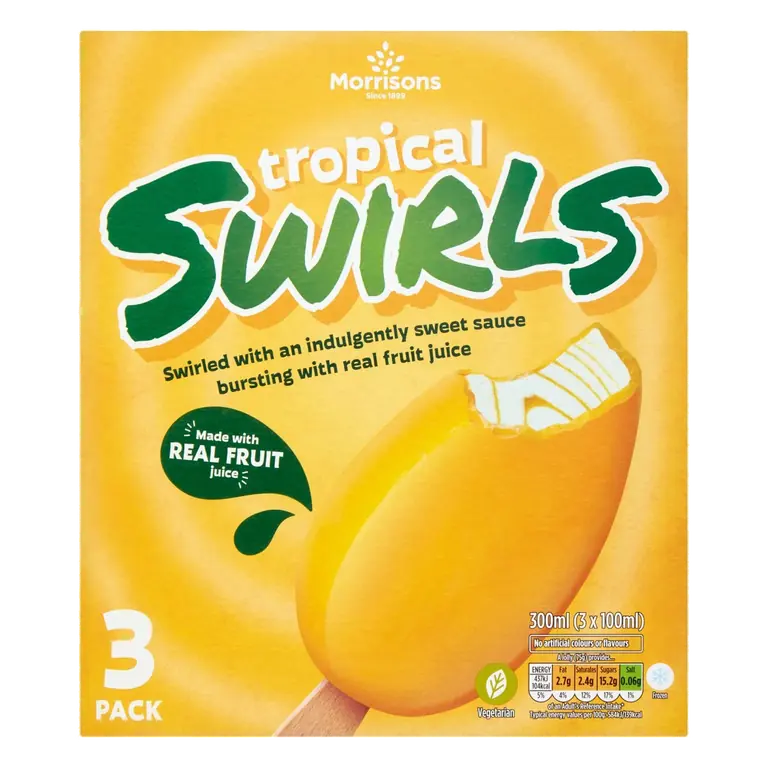 Tropical Swirl Ice Creams