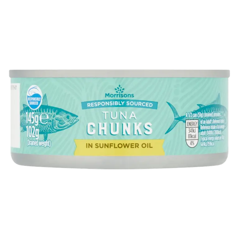 Tuna Chunks In Sunflower Oil 145g