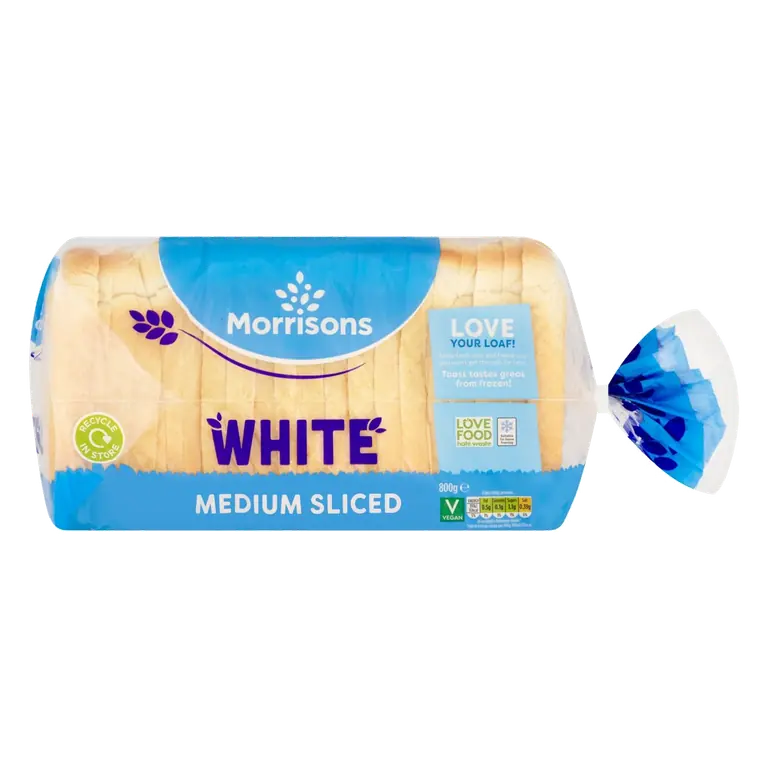 White Medium Sliced Bread 800g