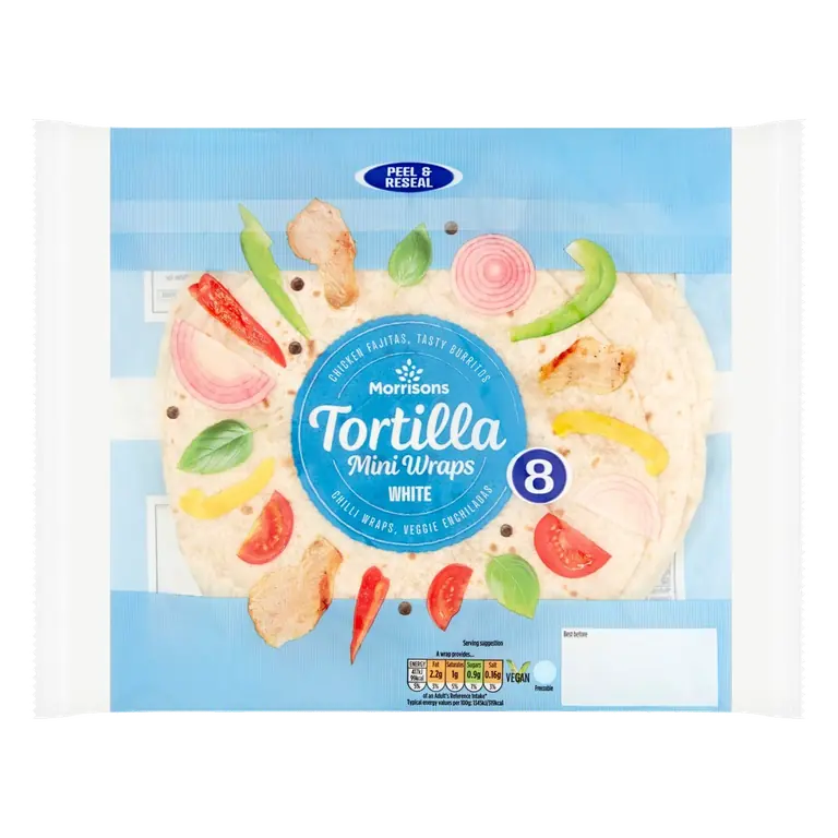 White Mini Tortilla Wraps