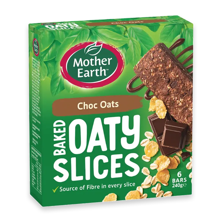 Baked Oat Slices Chocolate Oats