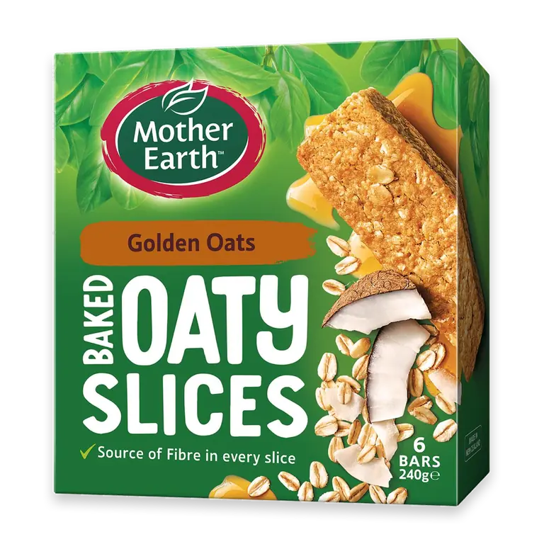 Baked Oaty Slice Golden Oats
