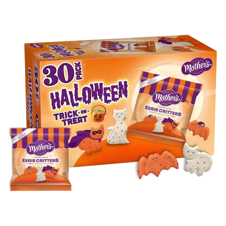 Mother's Cookies Halloween Circus Animal Cookies Snacks, 15oz/30ct