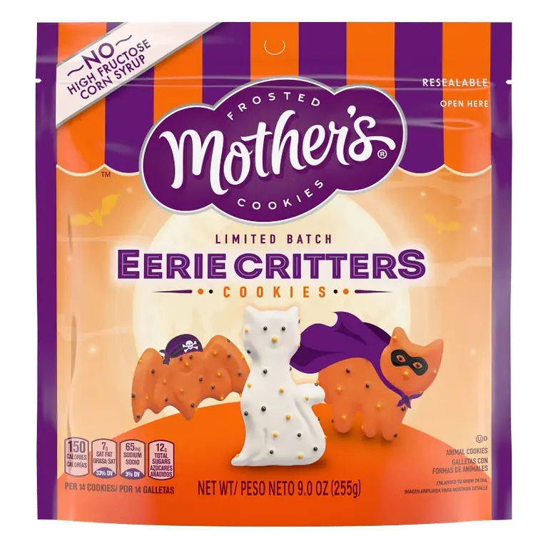 Mother's Cookies Halloween Eerie Critters Cookies Snacks, 9oz