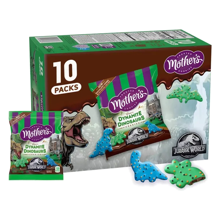 Mother's Cookies Chocolate Dinosaurs, 10oz/10ct