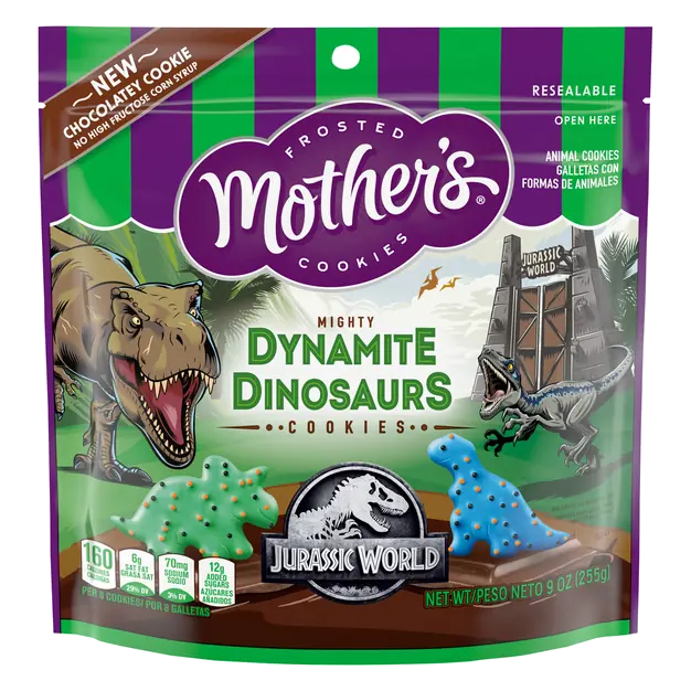 Jurassic World Might Dynamite Dinosaur Chocolatey Cookies