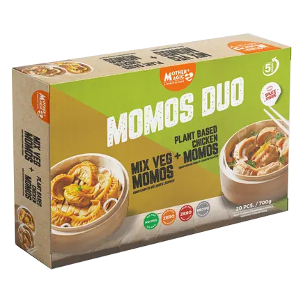 Momos Duo Mixed Veg & Plant-Based Chicken 700 g