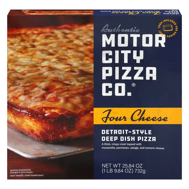 Co. Detroit Style Deep Dish Pan Four Cheese Pizza Frozen