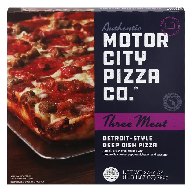 Co. Detroit Style Deep Dish Three Meat Pizza Frozen