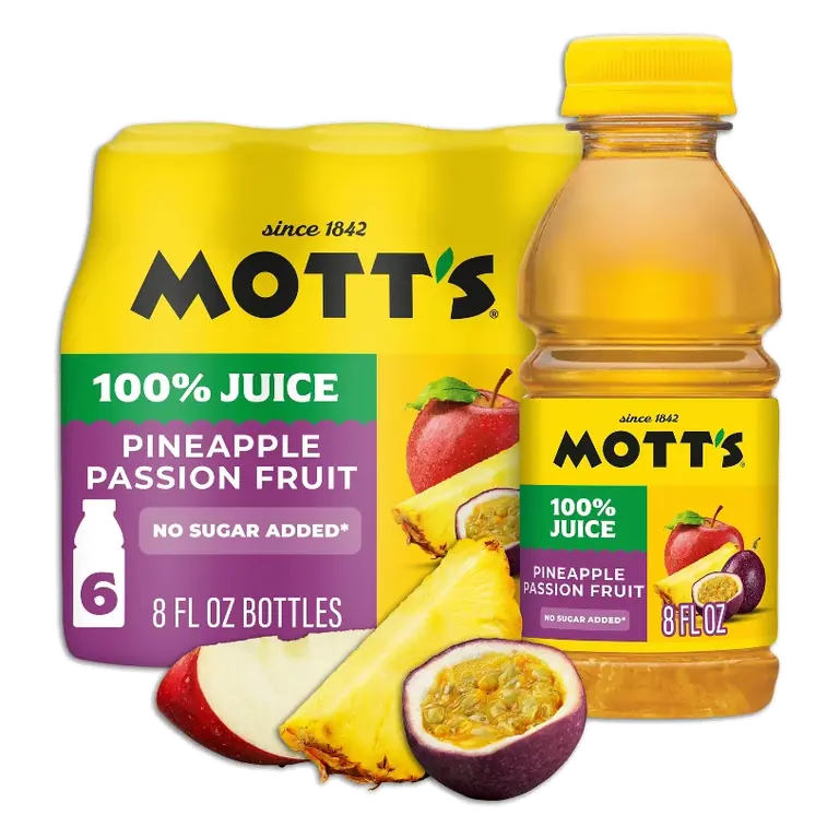 Mott's Pineapple Passionfruit Juice, 6pk/8 fl oz Bottles