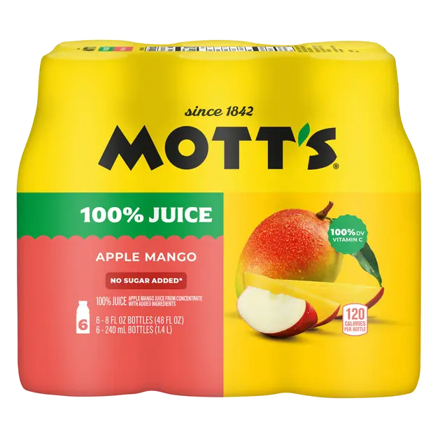 100% Fruit Juice Apple Mango - 6 pk