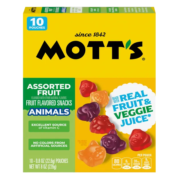 Animals Fruit Flavored Snacks Assorted Fruit - 10 ct