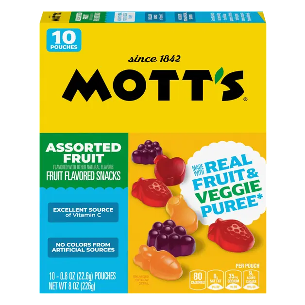 Assorted Flavored Fruit Snacks - 10 ct